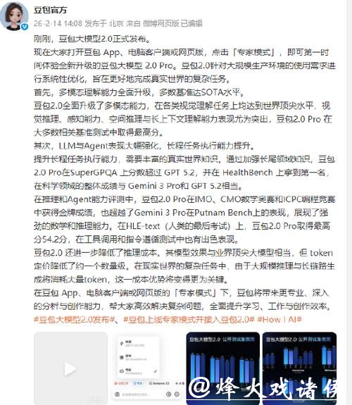 豆包大模型2.0正式发布 豆包大模型2.0正式发布